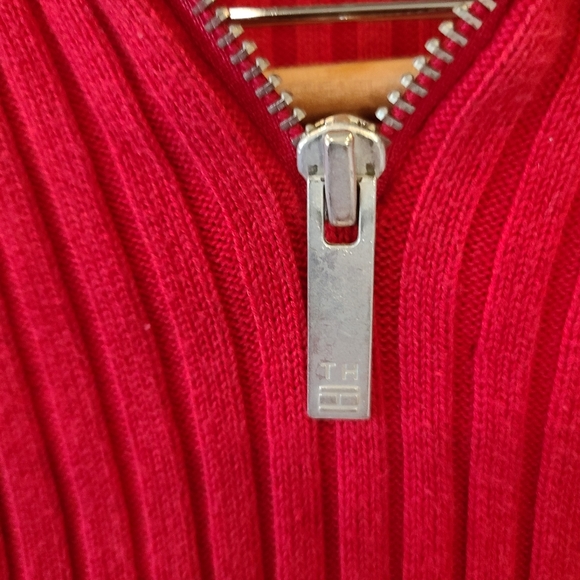 Tommy Hilfiger Red Ribbed Sweater - Picture 9 of 9